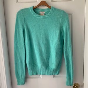 Talula - Aqua Angora Crewneck Sweater